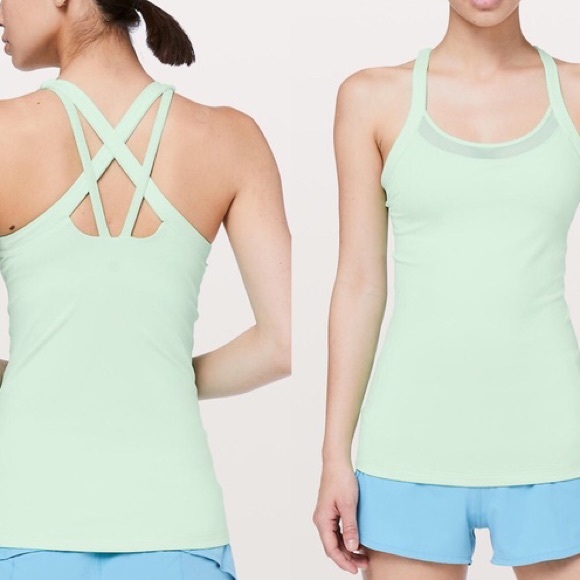 Lululemon Green Rally your heart tank top gym 6 - Picture 5 of 5